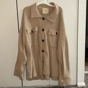 Fuzzy & Cozy Button Up